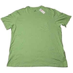 RY CASUALS SUMMER TEE Men Size XL Green Cotton Pocket T-Shirt NEW